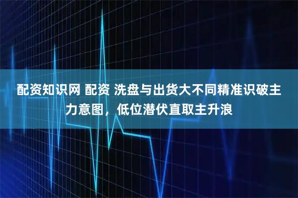 配资知识网 配资 洗盘与出货大不同精准识破主力意图,低位潜伏直取主升浪