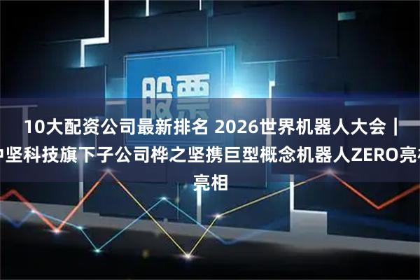 10大配资公司最新排名 2026世界机器人大会｜中坚科技旗下子公司桦之坚携巨型概念机器人ZERO亮相